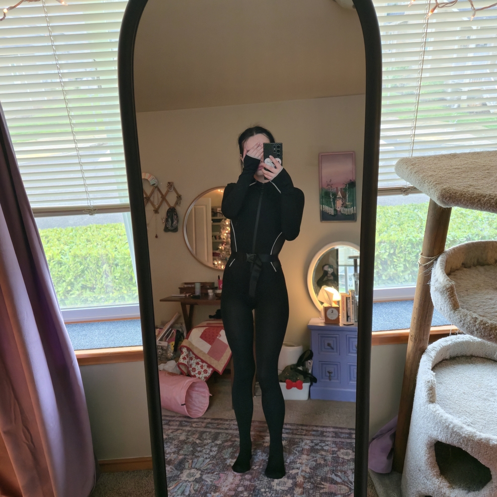 POSTER GIRL Black and White Long Sleeve Bodysuit - Picture 8 of 8